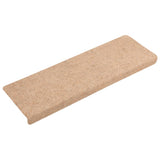 Vidaxl stair mats 15 st 65x21x4 cm needle felt cream -colored