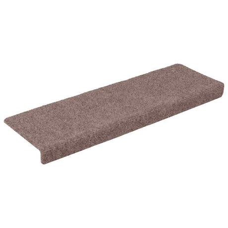 Vidaxl trapmatten zelfklevend 15 stuks 65x21x4 cm crème met rechthoekige rand