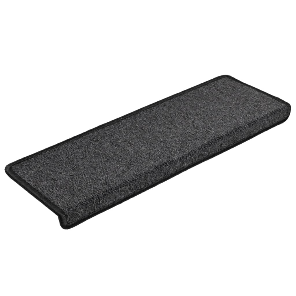 Vidaxl Stair Mats 15 St 65x21x4 cm Anthracite