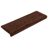 Vidaxl stair mats 15 st 65x21x4 cm brown