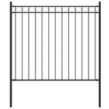 Vidaxl tuinhek staal 1,81x0,8 m zwart