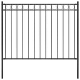 Vidaxl tuinhek staal 1,81x1 m zwart