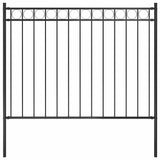 Vidaxl tuinhek staal 1,81x1,2 m zwart