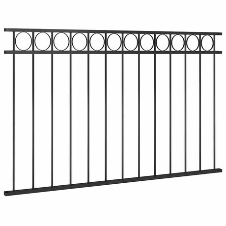 Vidaxl schuttingpaneel assen staal 163x80 cm zwart