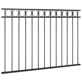 Vidaxl fence panel 1.7x1 m steel black