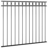 Vidaxl schuttingpaneel staal 1,7x1,5 m zwart