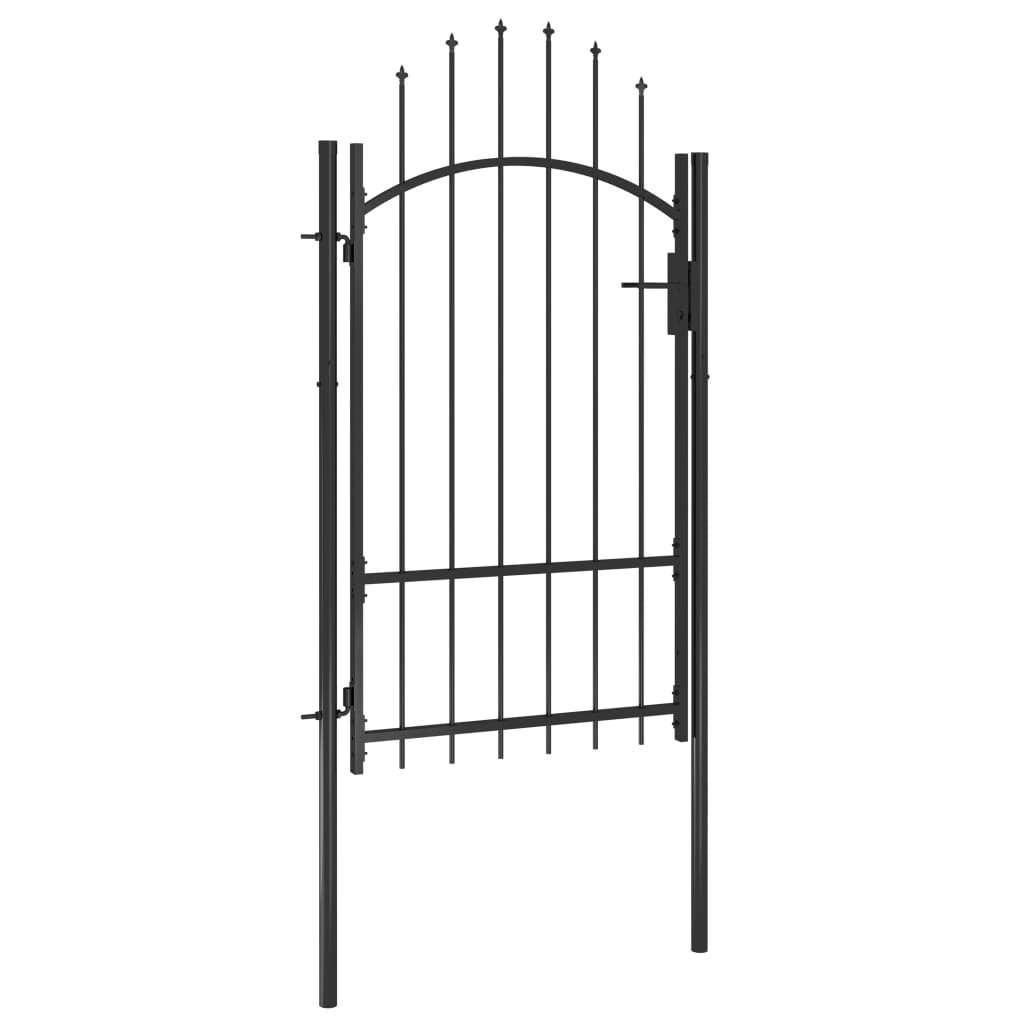 Vidaxl Poort 1x2.2 m Steel Black