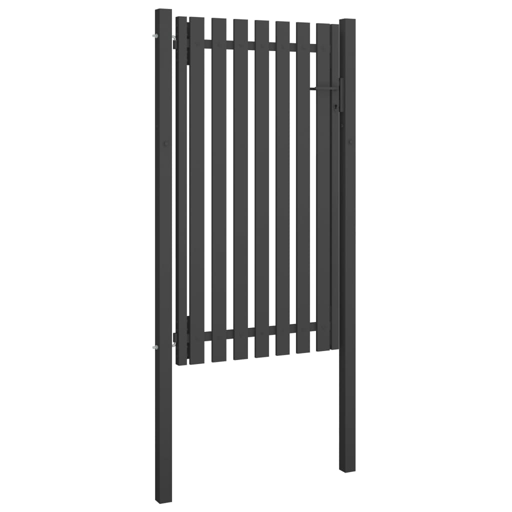 Vidaxl Poort 1x2.25 m Steel Anthracite