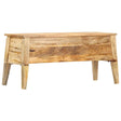 Vidaxl opbergbox 99x35x48 cm massief mangohout