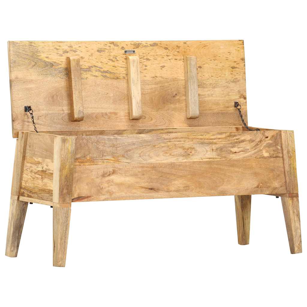 Vidaxl opbergbox 99x35x48 cm massief mangohout