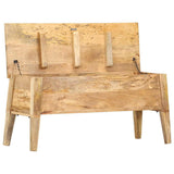 Vidaxl opbergbox 99x35x48 cm massief mangohout