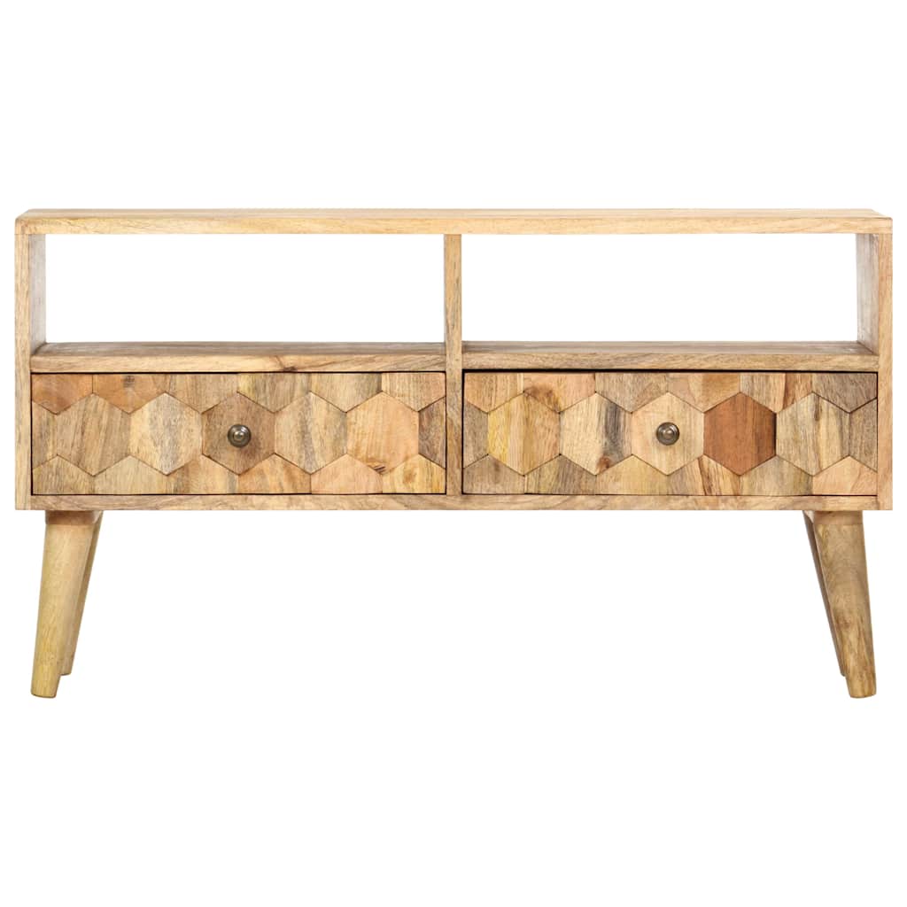 Vidaxl tv-meubel 90x30x50 cm massief mangohout