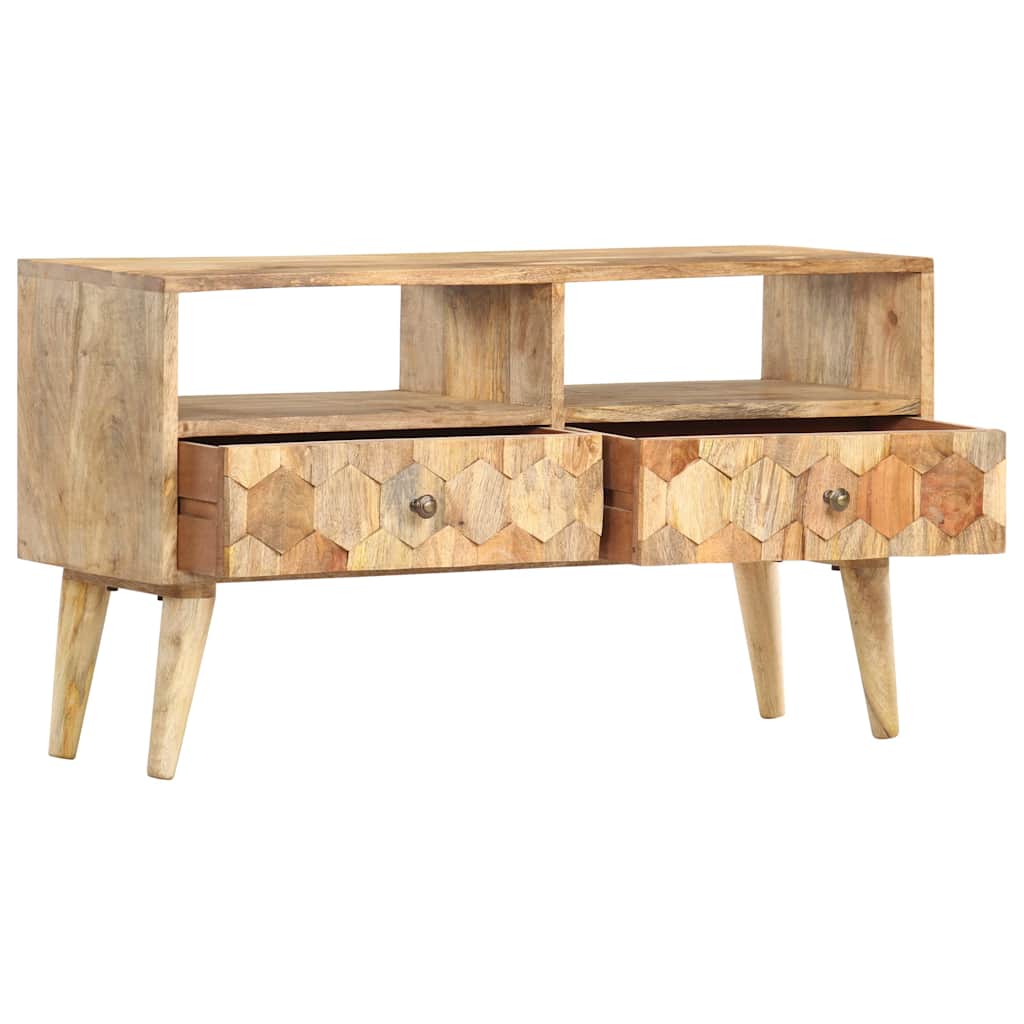 Vidaxl tv-meubel 90x30x50 cm massief mangohout