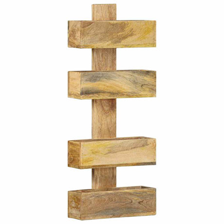 Vidaxl tijdschriftenwandrek 30x11x72 cm massief mangohout