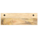 Rack de manteau mural vidaxl 60x15x20 cm en bois massif massif