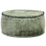 Vidaxl poef rond 40x20 cm fluweel groen