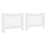 Vidaxl Radiatoroments 2 St 112x19x81,5 cm MDF White