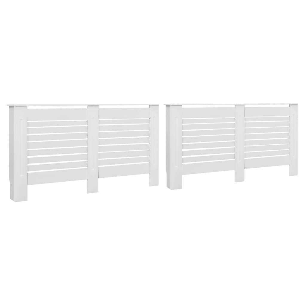 Vidaxl Radiatoroments 2 St 152x19x81,5 cm MDF White