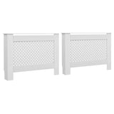 Vidaxl Radiatoroments 2 St 112x19x81.5 cm MDF bianco