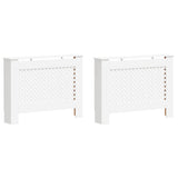 Vidaxl radiatorombouwen 2 st 112x19x81,5 cm mdf wit