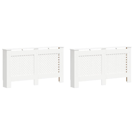 Vidaxl radiatorombouwen 2 st 152x19x81,5 cm mdf wit