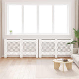 Vidaxl radiatorombouwen 2 st 152x19x81,5 cm mdf wit