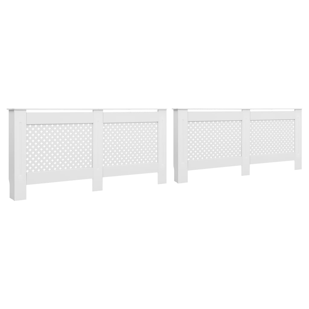 Vidaxl radiatorors 2 st 17.2x19x81.5 cm mdf wäiss