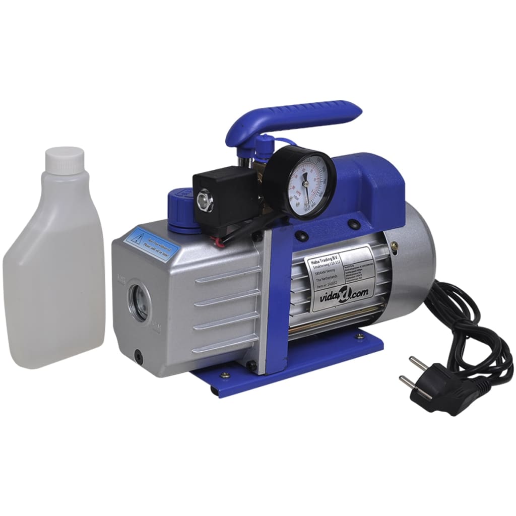 Vidaxl Vacuum Pump 1-stage with 4-fold manometers set