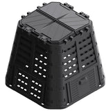 Vidaxl Compost Bin 480 L 93.3x93.3x80 cm noir