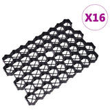 Vidaxl Grass Gratings 16 St 60x40x3 cm plastgrønn