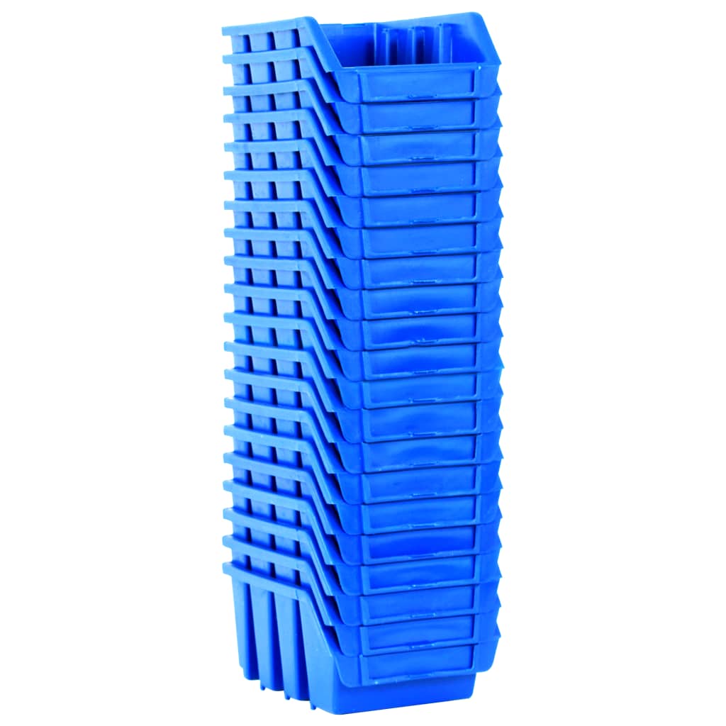 Vidaxl Stapelbakken 20 st plastique bleu