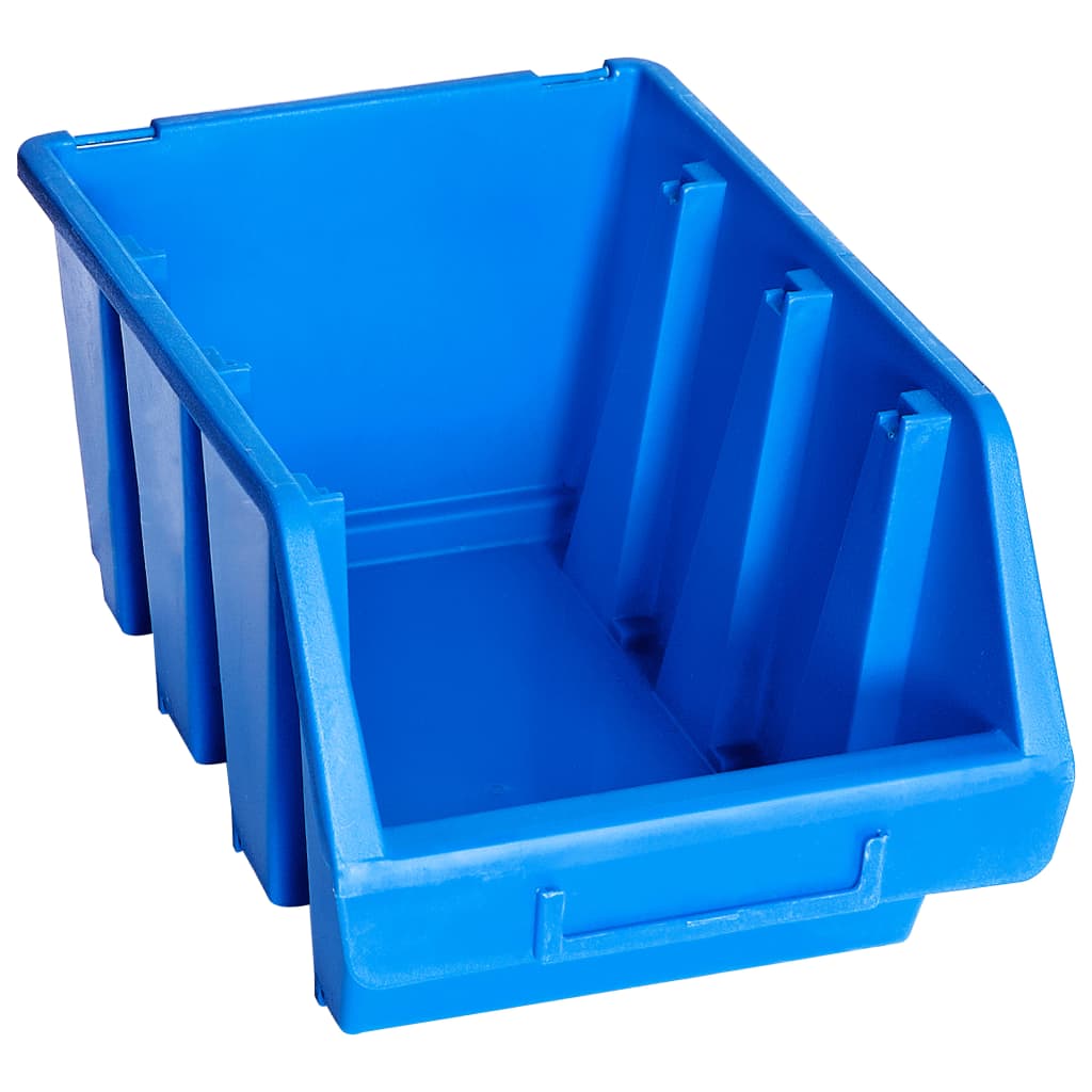 Vidaxl Stapelbakken 20 st plastique bleu