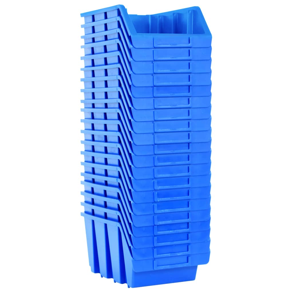 Vidaxl Stapelbakken 20 st plastique bleu