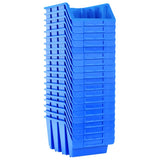 Vidaxl Stapelbakken 20 st plastique bleu