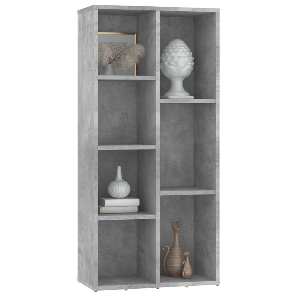 Vidaxl boekenkast 50x25x106 cm bewerkt hout betongrijs