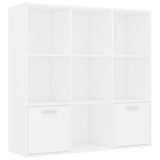 Vidaxl boekenkast 98x30x98 cm bewerkt hout wit