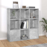 Vidaxl boekenkast 98x30x98 cm bewerkt hout betongrijs