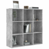 Vidaxl boekenkast 98x29x97,5 cm bewerkt hout betongrijs