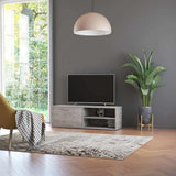 Vidaxl tv-meubel 120x34x37 cm bewerkt hout betongrijs