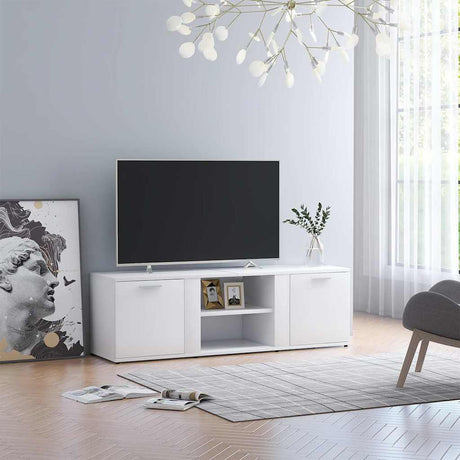 Vidaxl tv-meubel 120x34x37 cm bewerkt hout wit