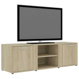 Vidaxl tv-meubel 120x34x37 cm bewerkt hout sonoma eikenkleurig