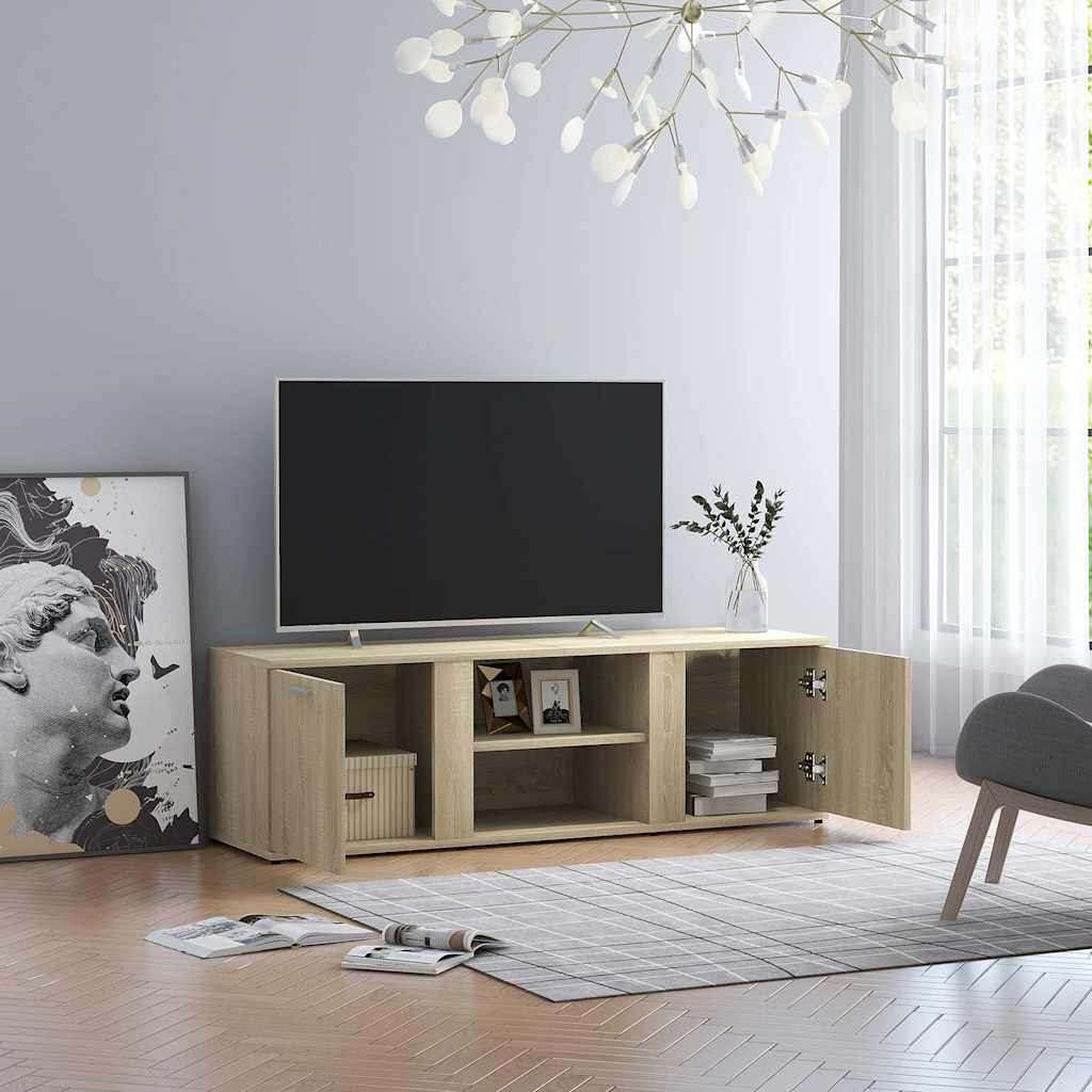 Vidaxl tv-meubel 120x34x37 cm bewerkt hout sonoma eikenkleurig