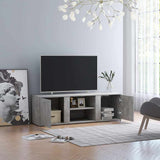 Vidaxl tv-meubel 120x34x37 cm bewerkt hout betongrijs