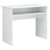 Vidaxl bureau 90x50x74 cm bewerkt hout hoogglans wit