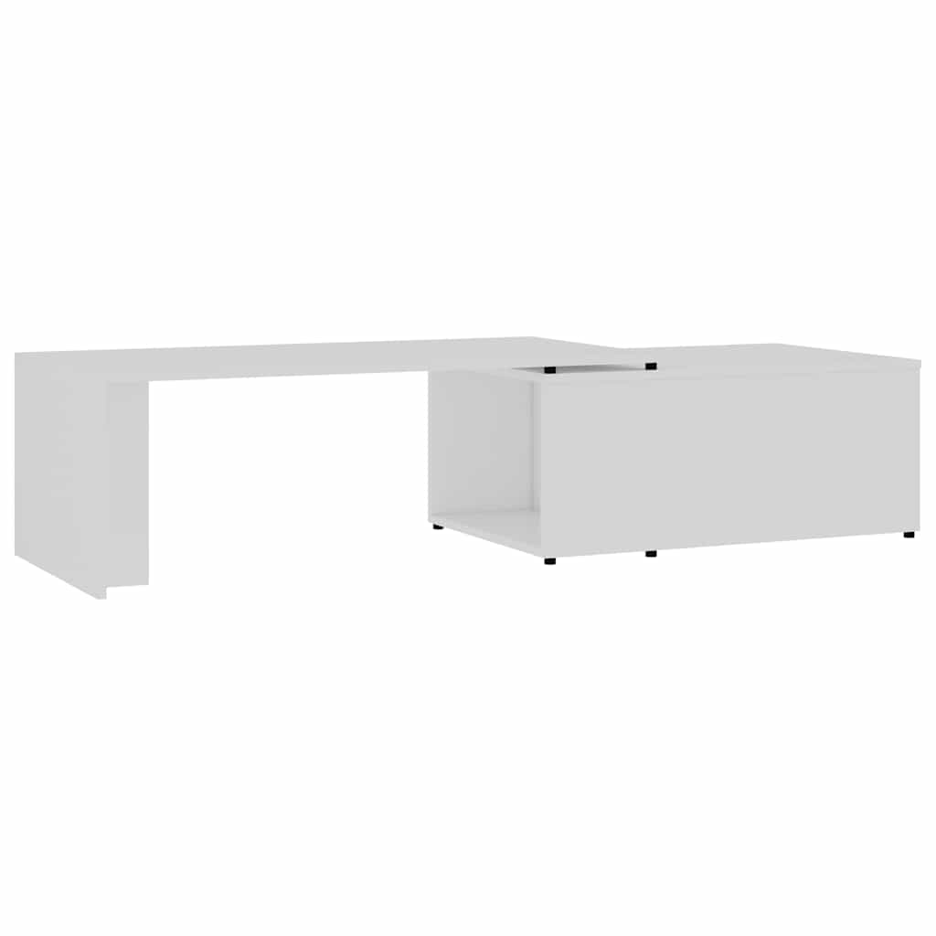 Vidaxl salontafel 150x50x35 cm bewerkt hout wit