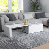 Vidaxl salontafel 150x50x35 cm bewerkt hout wit