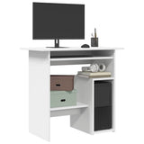 Vidaxl bureau 80x45x74 cm bewerkt hout wit