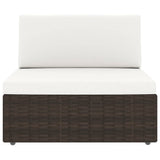 Vidaxl 2-delige loungeset poly rattan bruin