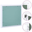 Vidaxl toegangspaneel met aluminium frame en gipsplaat 200x200 mm