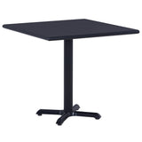 Vidaxl tuintafel 80x80x75 cm zwart